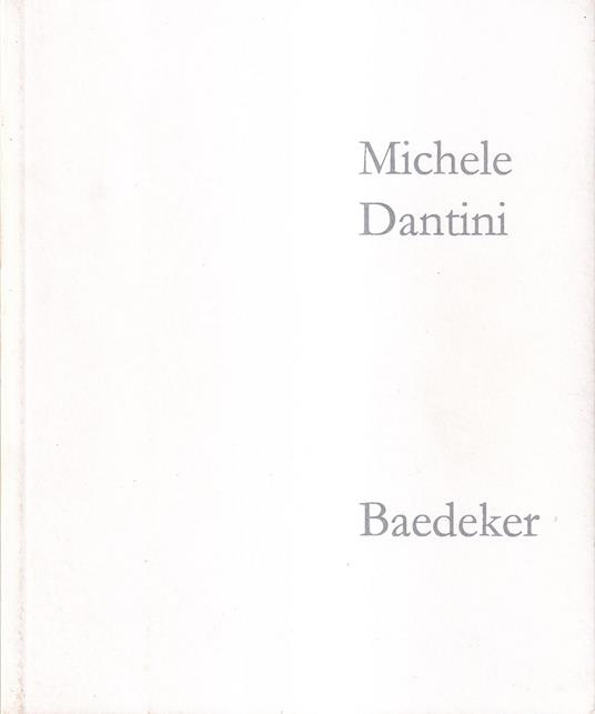 Michele Dantini - Baedeker - Bardini Boboli Project - Michele Dantini - copertina