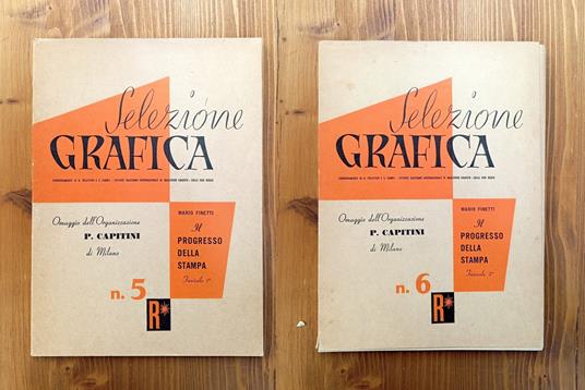 Selezione Grafica N. 5. Il Progresso Della Stampa 1° - Mario Finotti - copertina