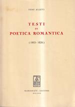 Testi Di Poetica Romantica 1803-1826