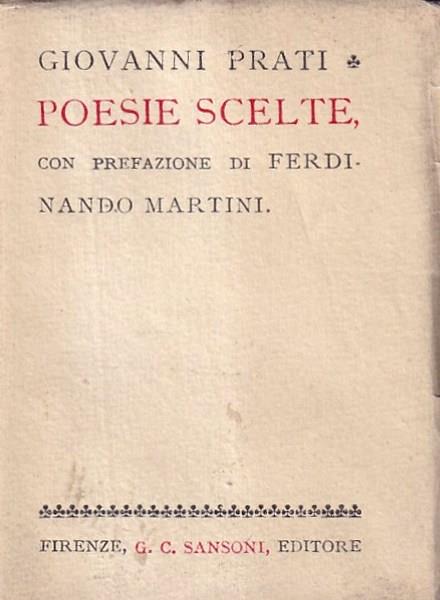 Poesie Scelte - Giovanni Prati - copertina