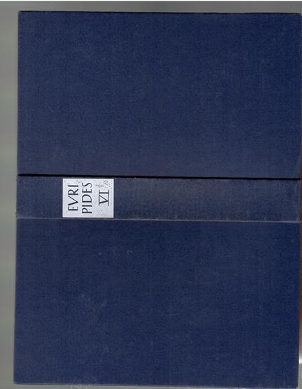 Samtliche Tragoedien Und Fragmente Band VI Fragmente Der Kyklop, Rhesos - Euripide - copertina