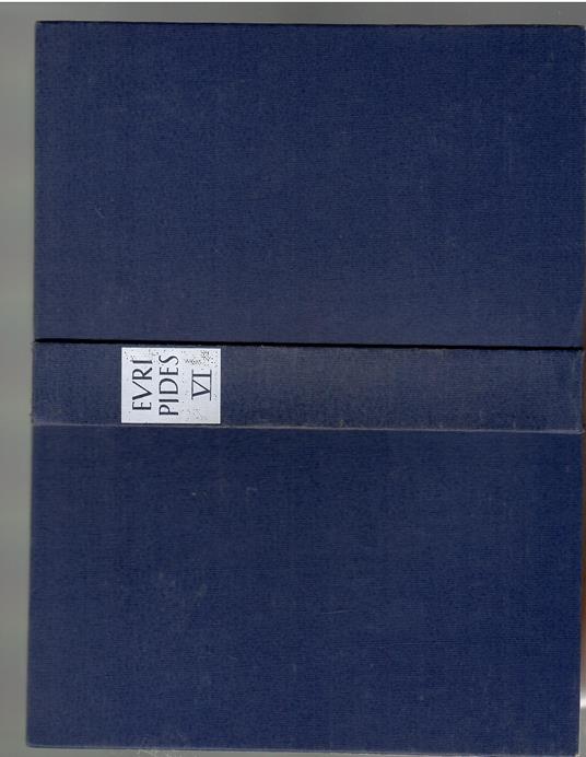 Samtliche Tragoedien Und Fragmente Band VI Fragmente Der Kyklop, Rhesos - Euripide - copertina