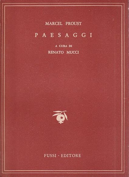 Paesaggi - Marcel Proust - copertina