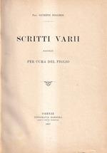 Scritti Varii Raccolti Per Cura Del Figlio