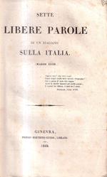 Sette libere Parole di un Italiano sulla Italia (marzo 1849)