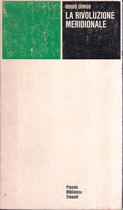 La Rivoluzione Meridionale - Guido Dorso - copertina