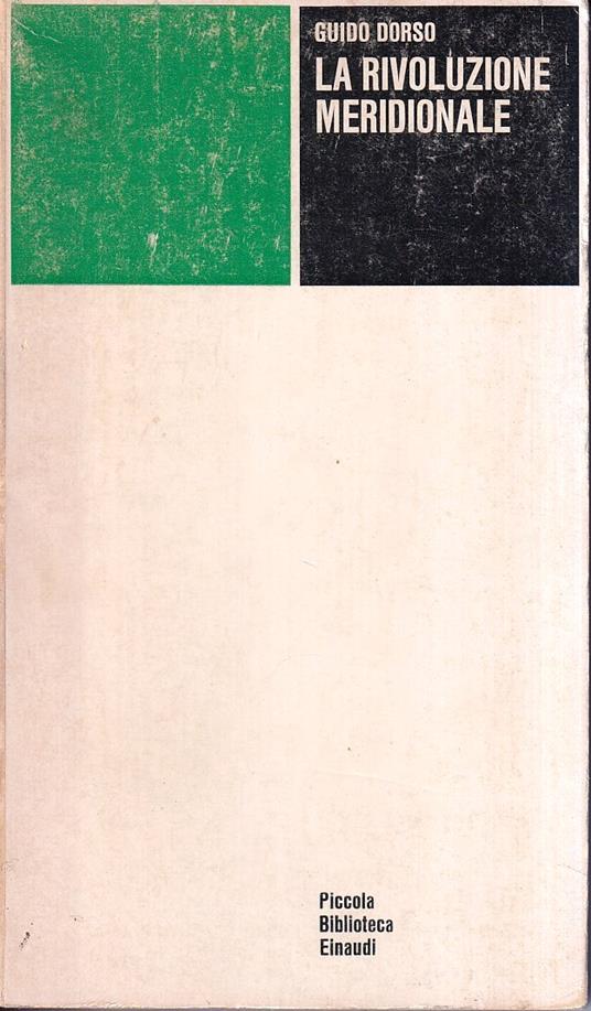 La Rivoluzione Meridionale - Guido Dorso - copertina