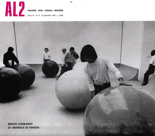 AL2 Mensile Arte Cultura attualità. Anno IV - N. 9 - dicembre 1970 - copertina