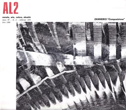 AL2 Mensile Arte Cultura attualità. Anno IV - N. 2 - febbraio 1970 - copertina