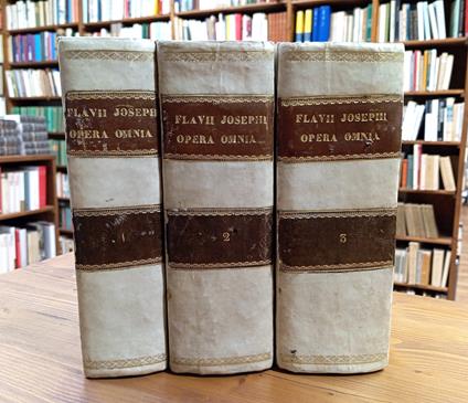 Opera Omnia Graece et Latine Excusa Ad Editionem Lugduno-batavam Siegiberti Havercampii Cum Oxoniensi Ioannis Hudsonii Collatum - Flavii Iosephi - copertina