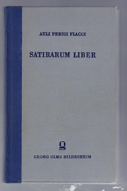 Satirarum Liber (Le satire) - copertina