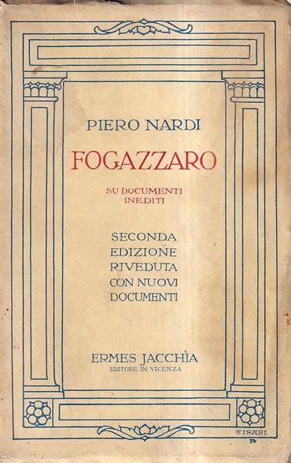 Fogazzaro Su Documenti Inediti - copertina