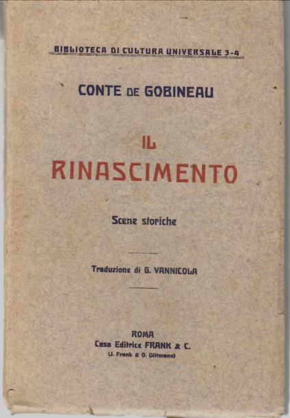 Il Rinascimento. Scene Storiche - copertina