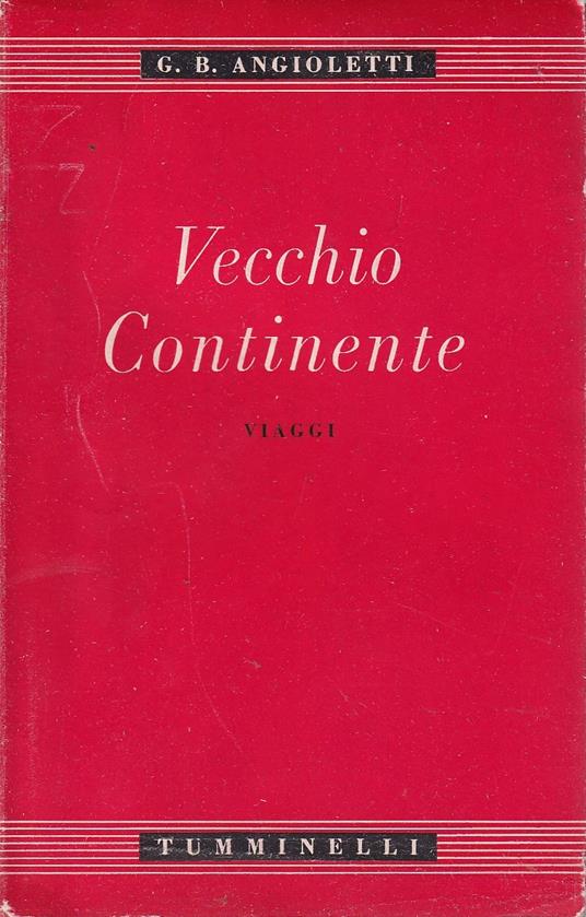 Vecchio continente. Viaggi - copertina