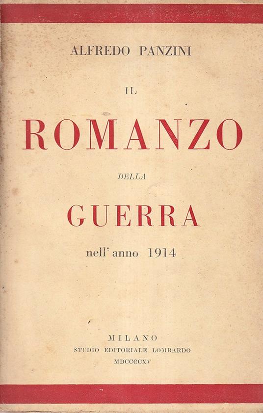 Il Romanzo Della Guerra Nell'anno 1914 - copertina