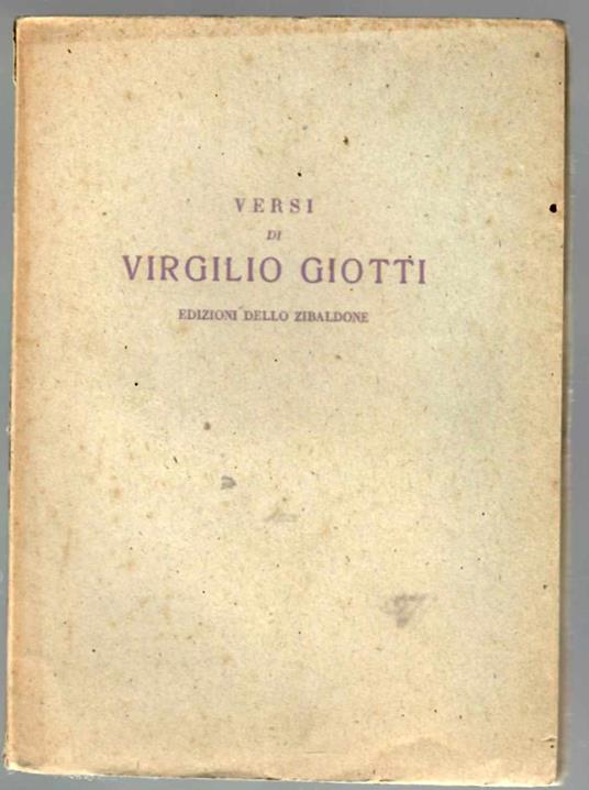 Versi (1948-1951) - copertina