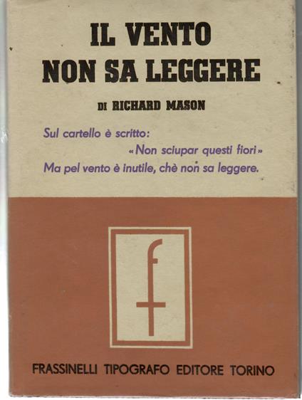 Il Vento Non Sa Leggere - copertina