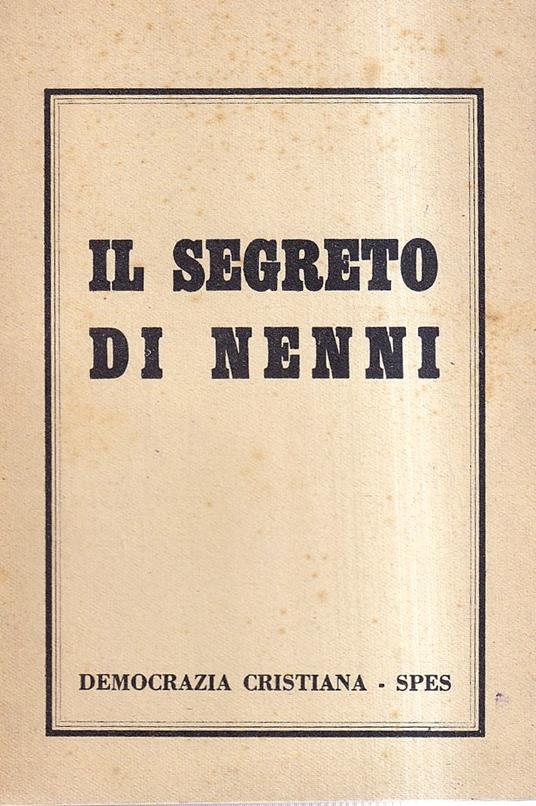 Il Segreto Di Nenni - copertina