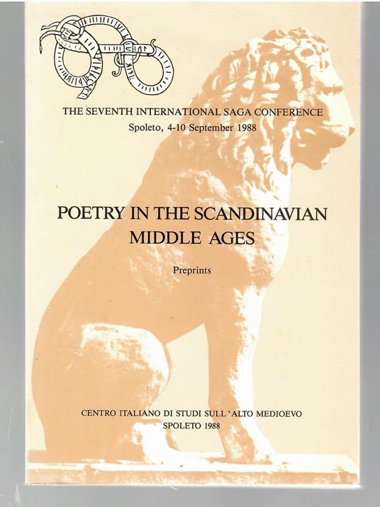 Poetry in the Scandinavian Middle Ages. Preprints - copertina