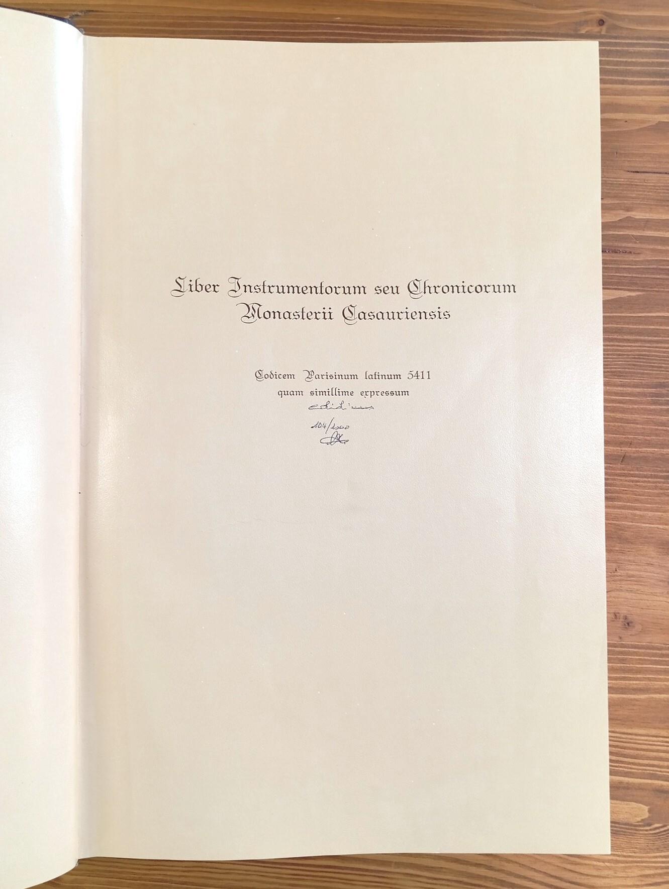 Liber instrumentorum seu chronicorum Monasterii Casauriensis