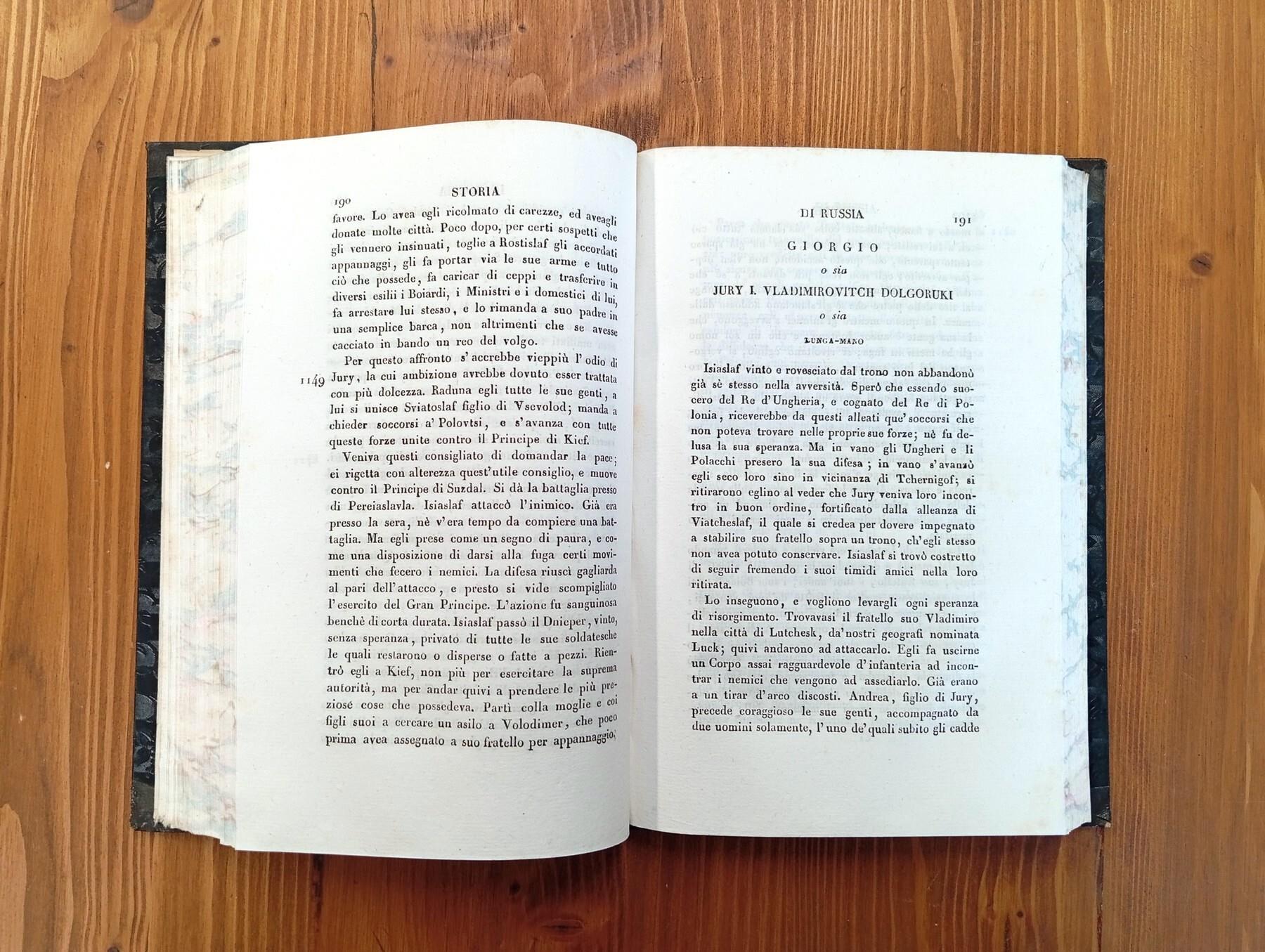 Storia si Russia Volgarizzata. Vol. 1°, 2° e 3°