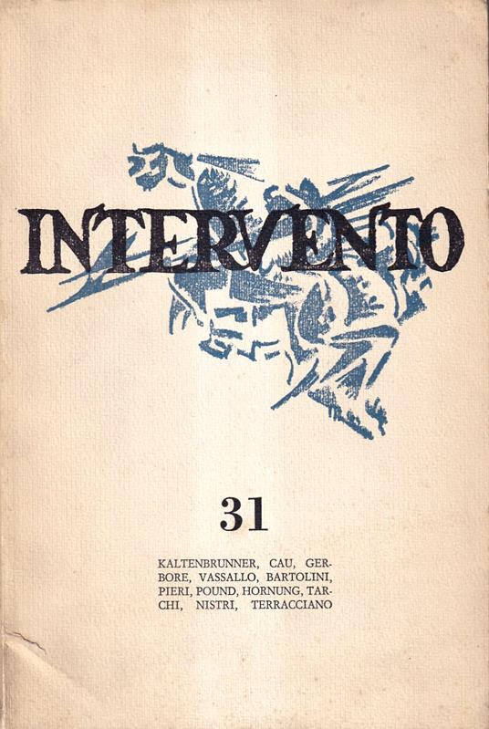 Intervento Rivista Bimestrale N.31 Maggio Giugno 1978 - copertina