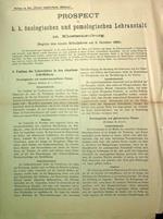 Prospect der k.k. önologischen und pomologischen Lehranstalt in Klosterneuburg