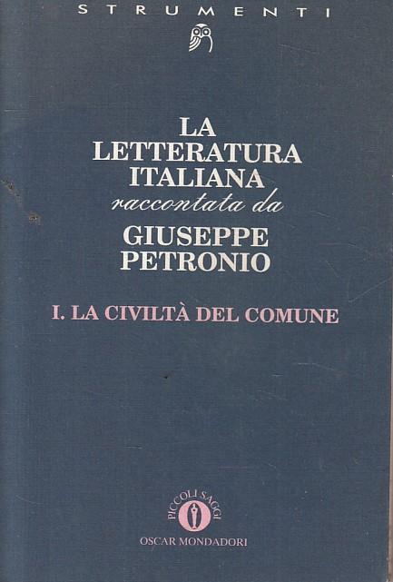 La letteratura italiana - Giuseppe Petronio - copertina