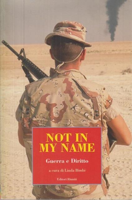 Not in my name. Guerra e diritto - copertina