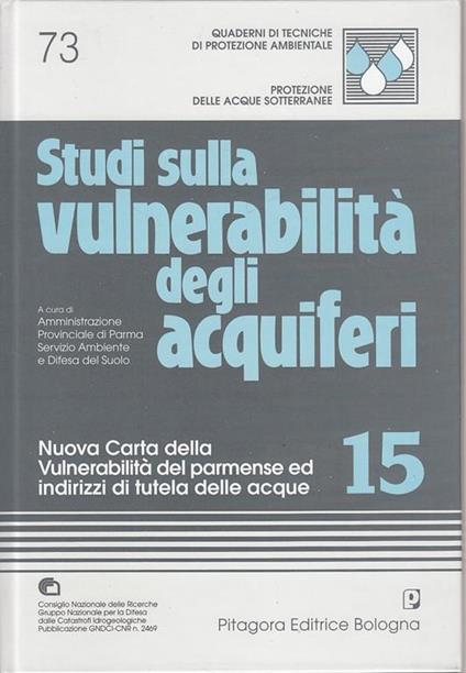 Studi sulla vulnerabilità degli acquiferi - copertina
