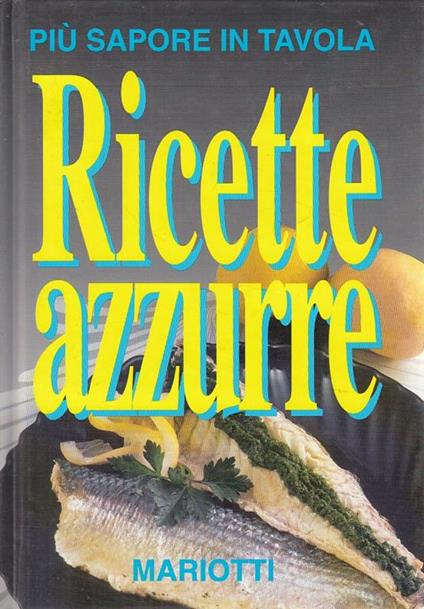 Ricette azzurre - copertina