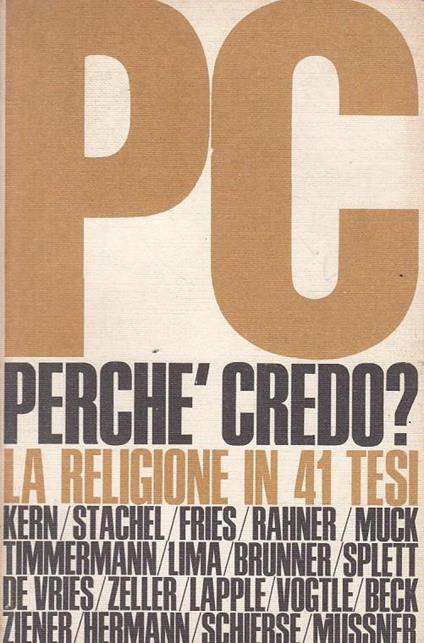 Perchè Credo? - Walter Kern - copertina