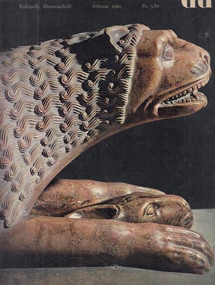 Kulturelle Monatsschrift Antelami Sculpture Rivista --- - copertina