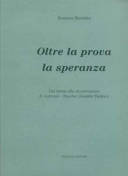 Oltre La Prova La Speranza Busche - copertina
