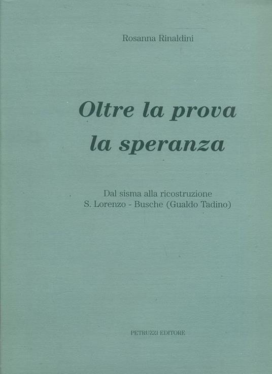 Oltre La Prova La Speranza Busche - copertina