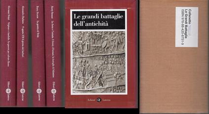 Le Grandi Battaglie Dell'antichità Cofanetto 4 Volumi - copertina
