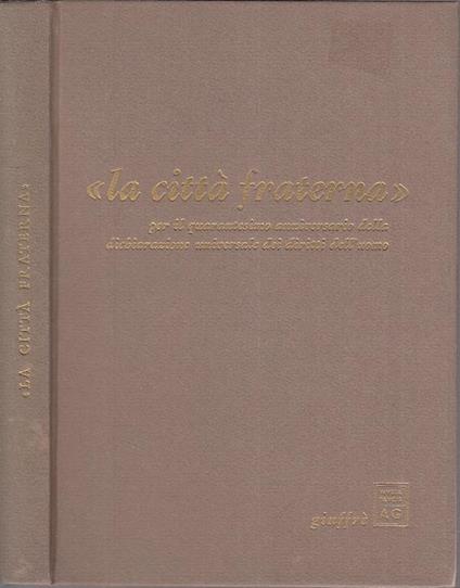 La Città Fraterna Diritti Dell'uomo - copertina