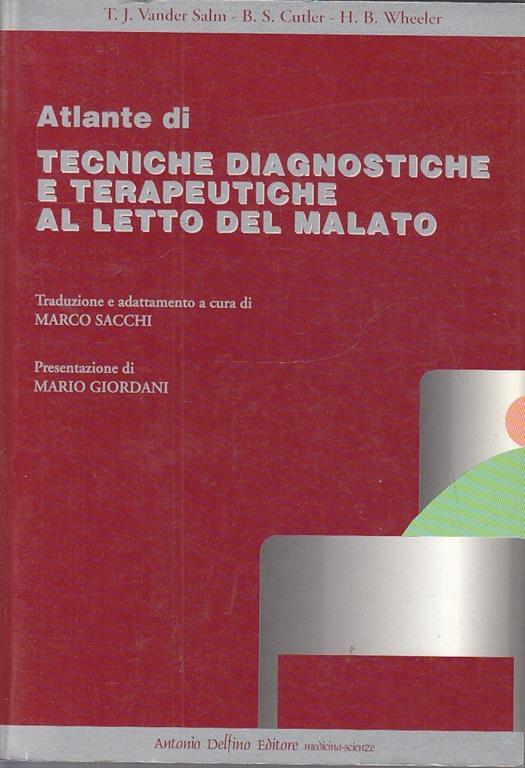Tecniche Diagnostiche Terapeutiche Letto Malato - copertina