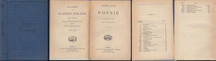 Poesie - Giuseppe Giusti - copertina