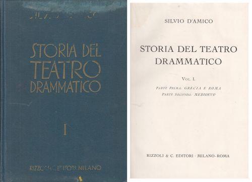 Storia Del Teatro Drammatico Vol.1 - Silvio D'Amico - copertina