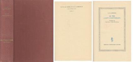Le Tre Lady Chatterley - David Herbert Lawrence - copertina