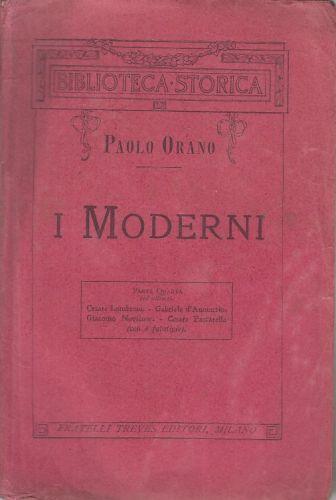 I Moderni Parte Quarta Lombroso - Paolo Orano - copertina