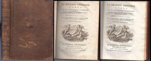 La Religion Vincitrice 2 Tomi Settecentina - Antonino Valsecchi - copertina