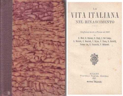 La Vita Italiana Nel Rinascimento Di: Autori Vari - copertina