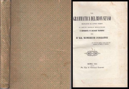 La Grammatica Del Buon Senso - - copertina