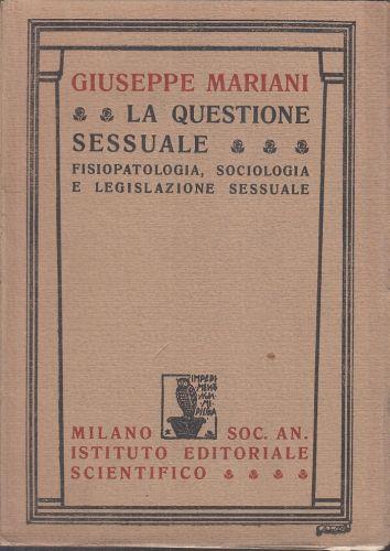 La Questione Sessuale - Giuseppe Mariani - copertina