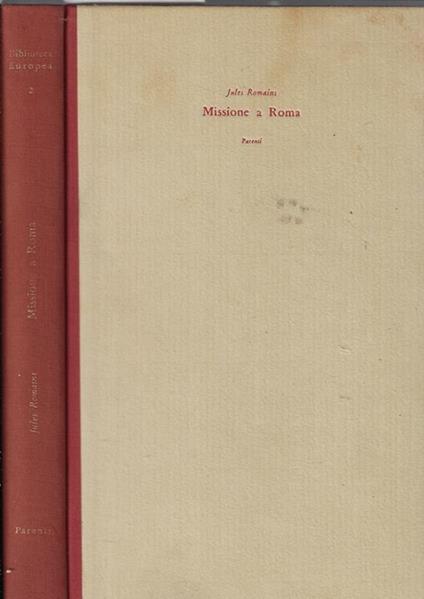 Missione a Roma - Jules Romains - copertina