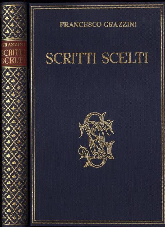 Scritti scelti - Francesco Grazzini - copertina
