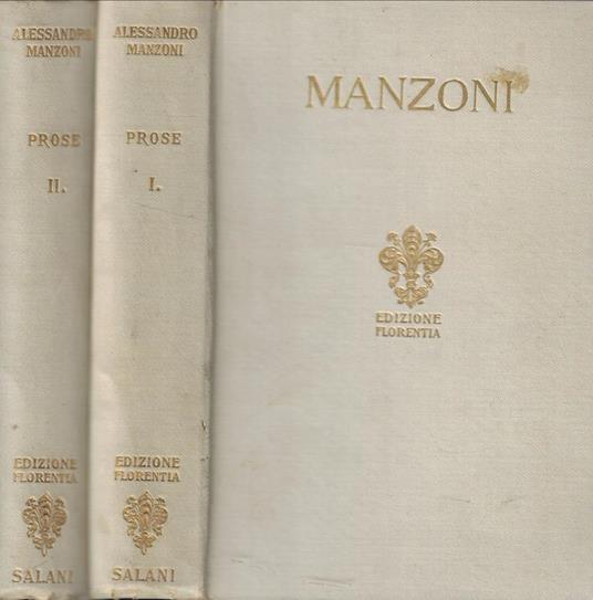Prose - Alessandro Manzoni - copertina