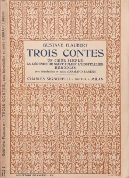 Trois Contes - Gustave Flaubert - copertina
